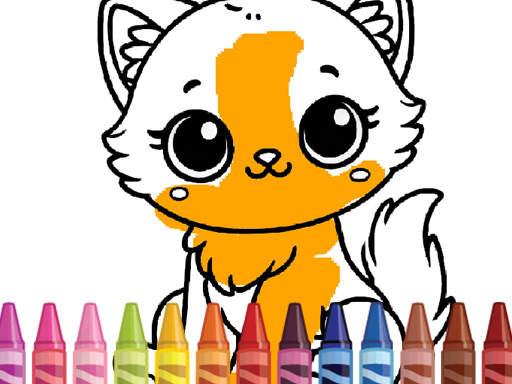 Cute Animals Coloring   Adorable Fun For Kids Game