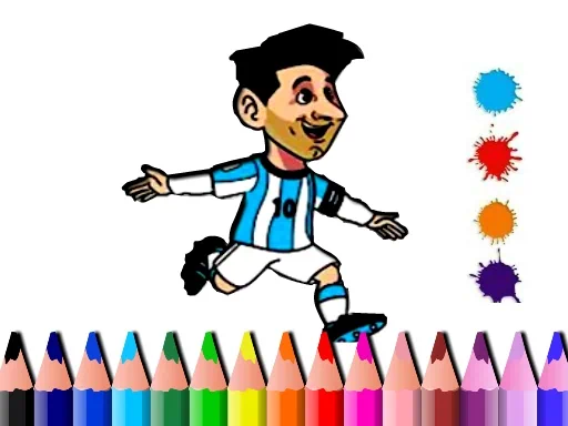 Bts Messi Coloring Book Game