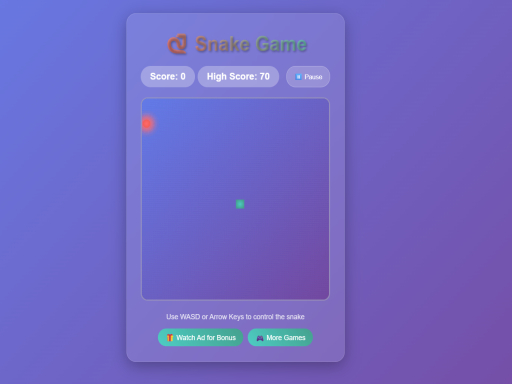 Snake 2025 Game