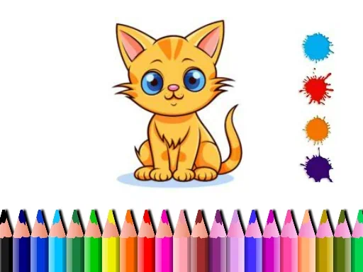 Cute Cat Coloring Book Game