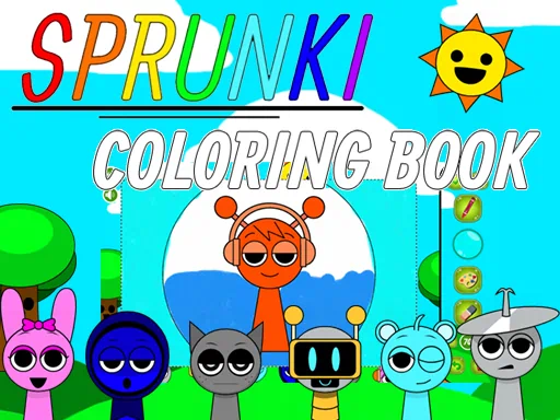 Sprunki Coloring Books Game
