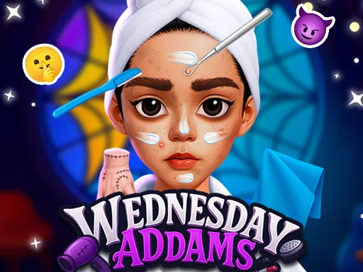Wednesday Addams Beauty Salon Game