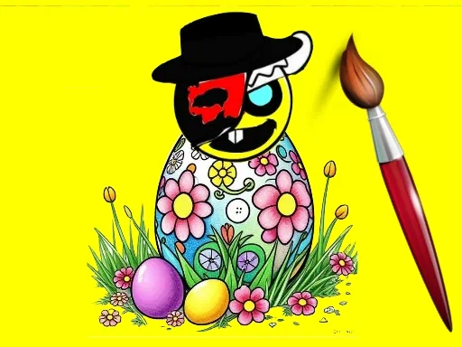 Sprunki Easter Coloring Game