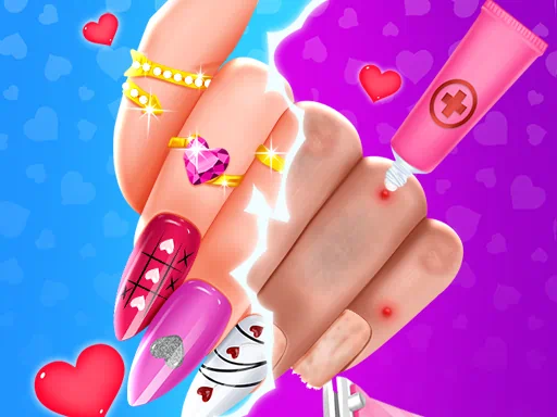 Valentine Nail Salon Game