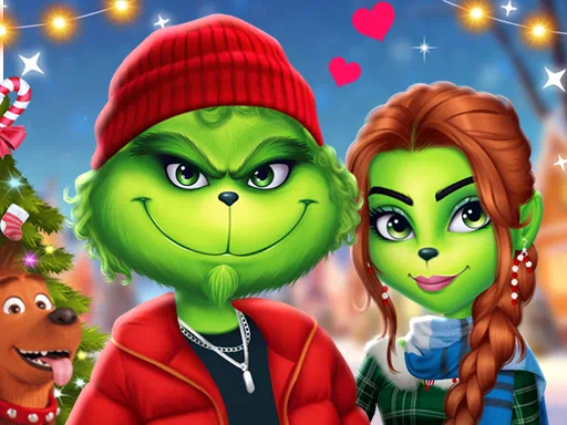 The Grench Couple Holiday Dress Up Game
