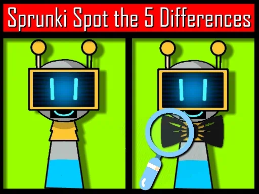Sprunki Spot The 5 Differences Game