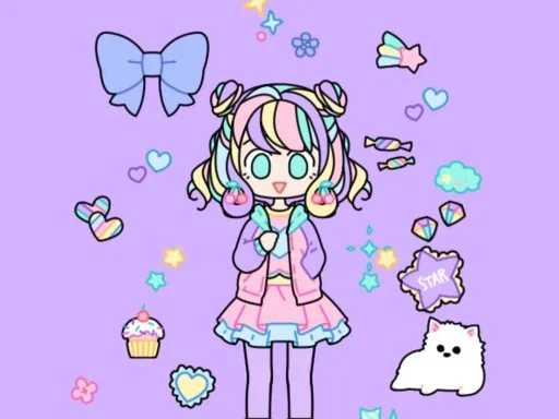 Pastel Girl Dress Up Game