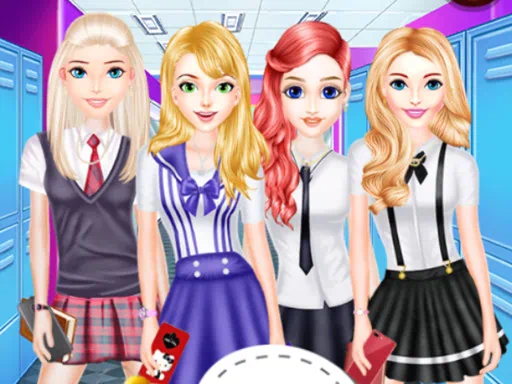 Girls School Fashion Game
