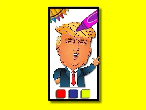 Trump Coloring Time Game