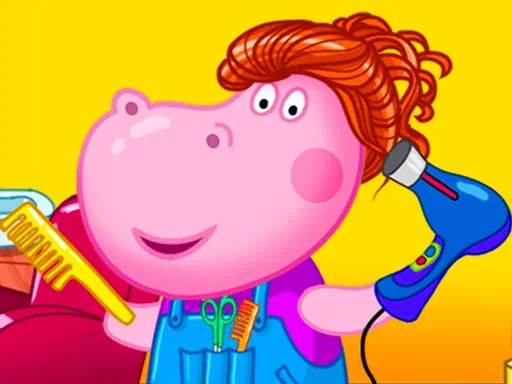 Hippo Hair Salon Game