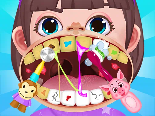 Baby Hospital Dentist Caring Game