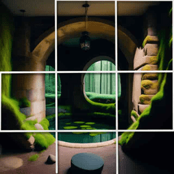 Abandoned Places Picture Tile Quest Game